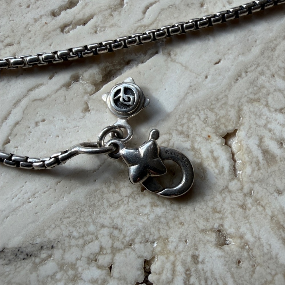 David Yurman Solari necklace sterling silver with 18k ball and diamonds - Picture 9 of 10